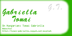 gabriella tomai business card